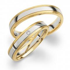 Hauskollektion White gold yellow gold Marryring