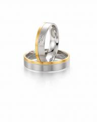 Fischer White gold yellow gold Marryring