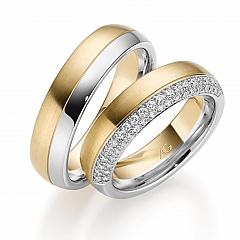 August Gerstner White gold yellow gold Marryring