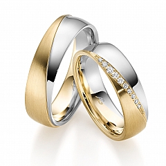 August Gerstner White gold yellow gold Marryring