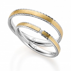 375 Weiß-Gelbgold,  August Gerstner Weissgold Gelbgold