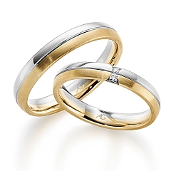 August Gerstner White gold yellow gold Marryring