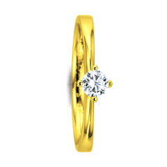 585 Gelbgold, poliert,  Saint Maurice Engagement rings gold