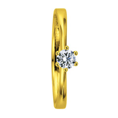 585 Gelbgold, poliert,  Saint Maurice Engagement rings gold