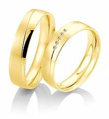 Breuning Oro amarillo - Los anillos de boda