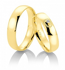 Breuning Oro amarillo - Los anillos de boda