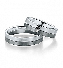 Breuning Oro blanco - Los anillos de boda