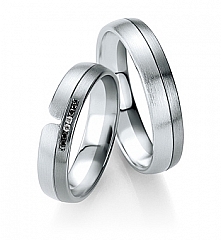 Breuning Oro blanco - Los anillos de boda