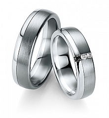 Breuning Oro blanco - Los anillos de boda