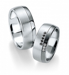 Breuning Oro blanco - Los anillos de boda