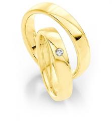 585 Weissgold, seidenmatt/ poliert,  Saint Maurice Oro amarillo - Los anillos de boda