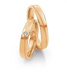 585 Rotgold, poliert,  Saint Maurice Oro rojo - Los anillos de boda