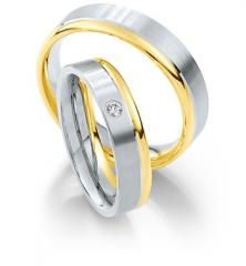 585Weissgold , seidenmatt / poliert,  Saint Maurice Oro Blanco Oro Amarillo Anillos de boda