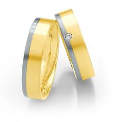 585Weissgold , seidenmatt,  Saint Maurice Oro Blanco Oro Amarillo Anillos de boda