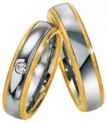 585Weissgold , seidenmatt / poliert,  Saint Maurice Oro Blanco Oro Amarillo Anillos de boda