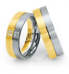 585Weissgold , seidenmatt /Fuge poliert,  Saint Maurice Oro Blanco Oro Amarillo Anillos de boda