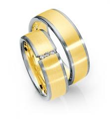 585Weissgold , seidenmatt,  Saint Maurice Oro Blanco Oro Amarillo Anillos de boda