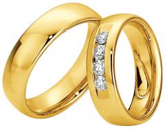 585 Gelbgold, poliert,  Saint Maurice Gelbgold