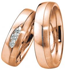 585 Rotgold, seidenmatt / poliert,  Saint Maurice Rotgold