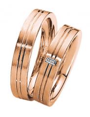 585 Rotgold, seidenmatt mit Fugen,  Saint Maurice Rotgold