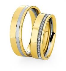 585 Weissgold , poliert,  Saint Maurice White gold yellow gold Marryring