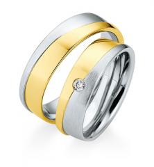 Saint Maurice White gold yellow gold Marryring