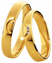 585 Gelbgold, poliert,  Saint Maurice Oro amarillo - Los anillos de boda