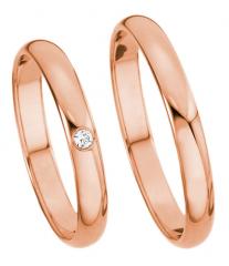 585 Rotgold, poliert,  Kühnel Klassische Trauringe