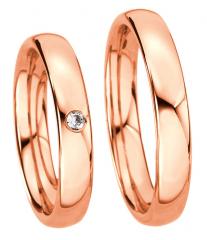 585 Rotgold, poliert,  Kühnel Klassische Trauringe