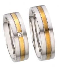 585Weißgold , seidenmatt,  Kühnel Oro Blanco Oro Amarillo Anillos de boda