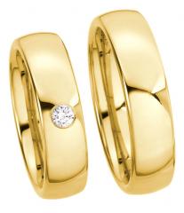 585 Gelbgold, polirt,  Kühnel Classic wedding Rings