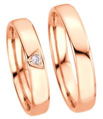 585 Rotgold, poliert,  Kühnel Klassische Trauringe