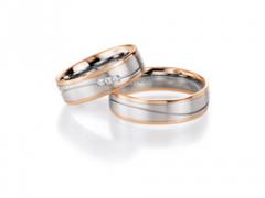 Nowotny-Collection Ruesch Blanco oro rojo Los anillos de boda