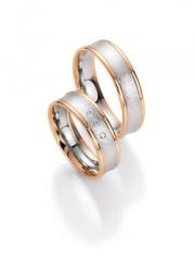 Nowotny-Collection Ruesch Blanco oro rojo Los anillos de boda