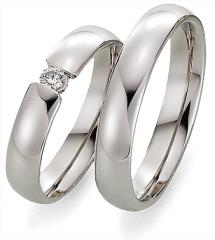 585 Graugold, poliert,  Gettmann Classic wedding Rings