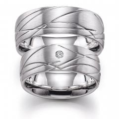 925 Silber, seidenmatt / poliert,  Bruno Mayer Silber