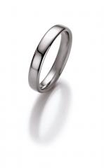 585 Weissgold, poliert,  Nowotny-Collection Ruesch Klassische Trauringe