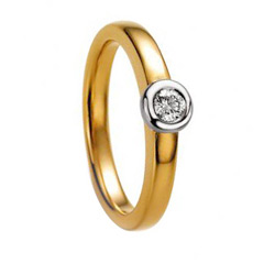 585 Gelbgold , poliert,  Nowotny-Collection Ruesch Los anillos de compromiso de oro