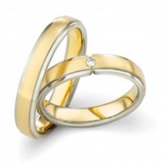Hauskollektion White gold yellow gold Marryring