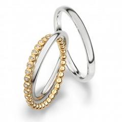 Hauskollektion White gold rose gold Marryring