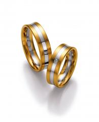 585 Weissgold-Gelbgold, seidenmatt / poliert,  Nowotny-Collection Ruesch Weissgold Gelbgold