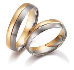 Gettmann Oro blanco oro blanco Los anillos de boda