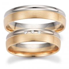 Gettmann Oro blanco oro blanco Los anillos de boda