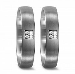 4, Made in Germany, 2 mm, mattiert, Diamant,  Titan Factory Titan