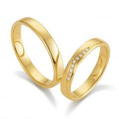 August Gerstner Oro amarillo - Los anillos de boda