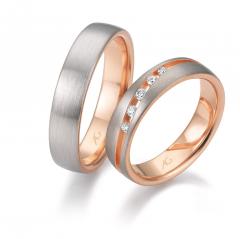 August Gerstner White gold red gold Marryring