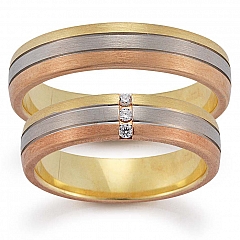 4,  August Gerstner Mehrfarbige Trauringe