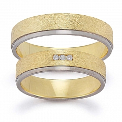 August Gerstner White gold yellow gold Marryring