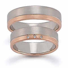 August Gerstner White gold red gold Marryring