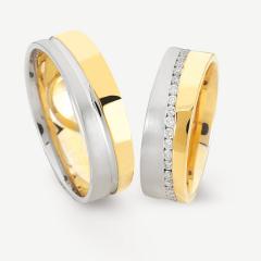 Simon & Söhne White gold yellow gold Marryring